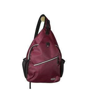 MOSISO Rope Sling Backpack Burgundy 13" Multipurpose Crossbody Bag EUC